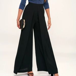 Chic Black Wide-Leg Pants